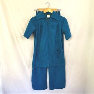 Vintage 70’s style top & high waist bell bottoms set